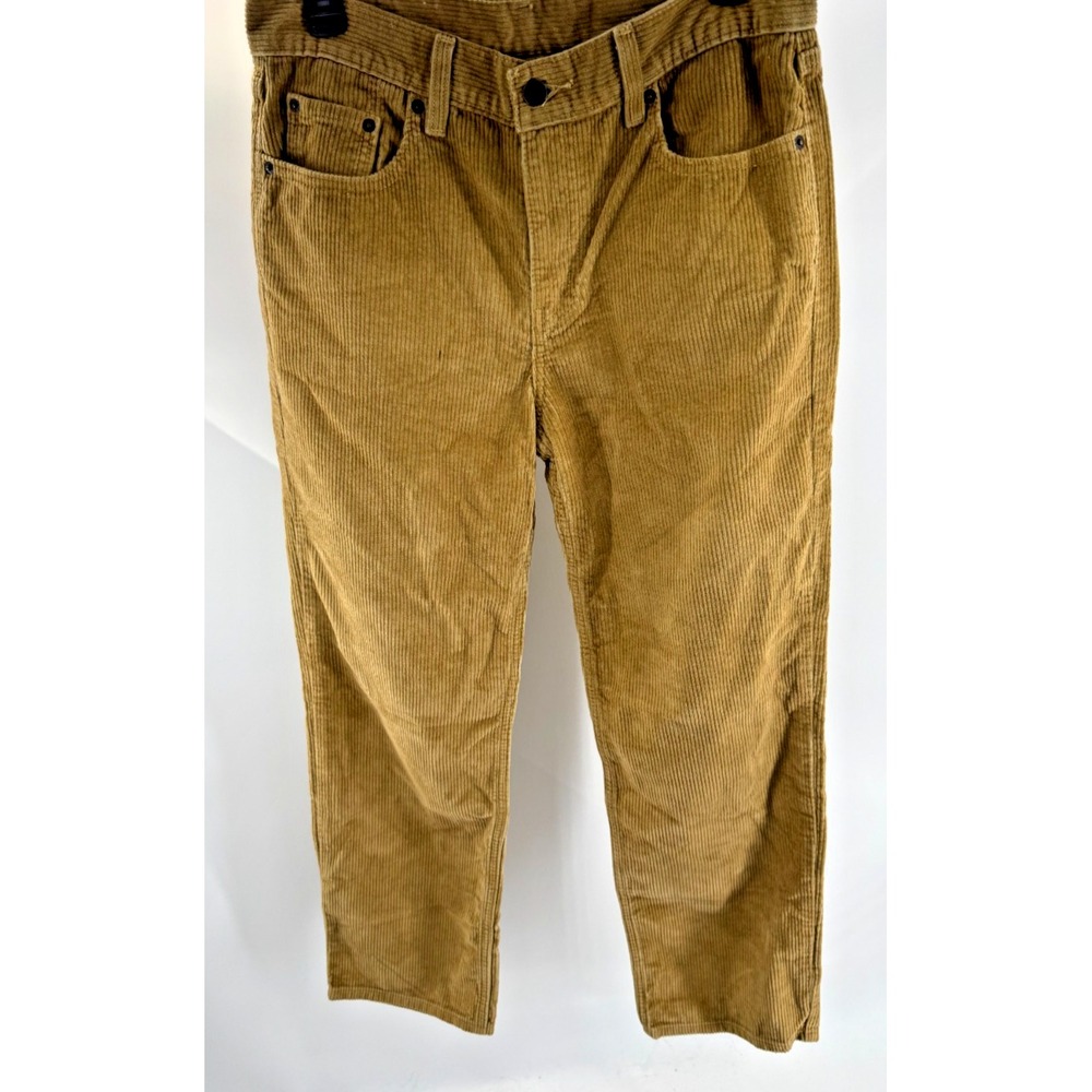 Levis Corduroy Pants Mustard Straight‎ Leg Relaxed Mens 29x30